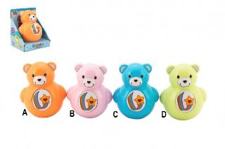 Obrázek z Medvídek Roly Poly pískací 10cm plast 4barvy 10x12x8cm 